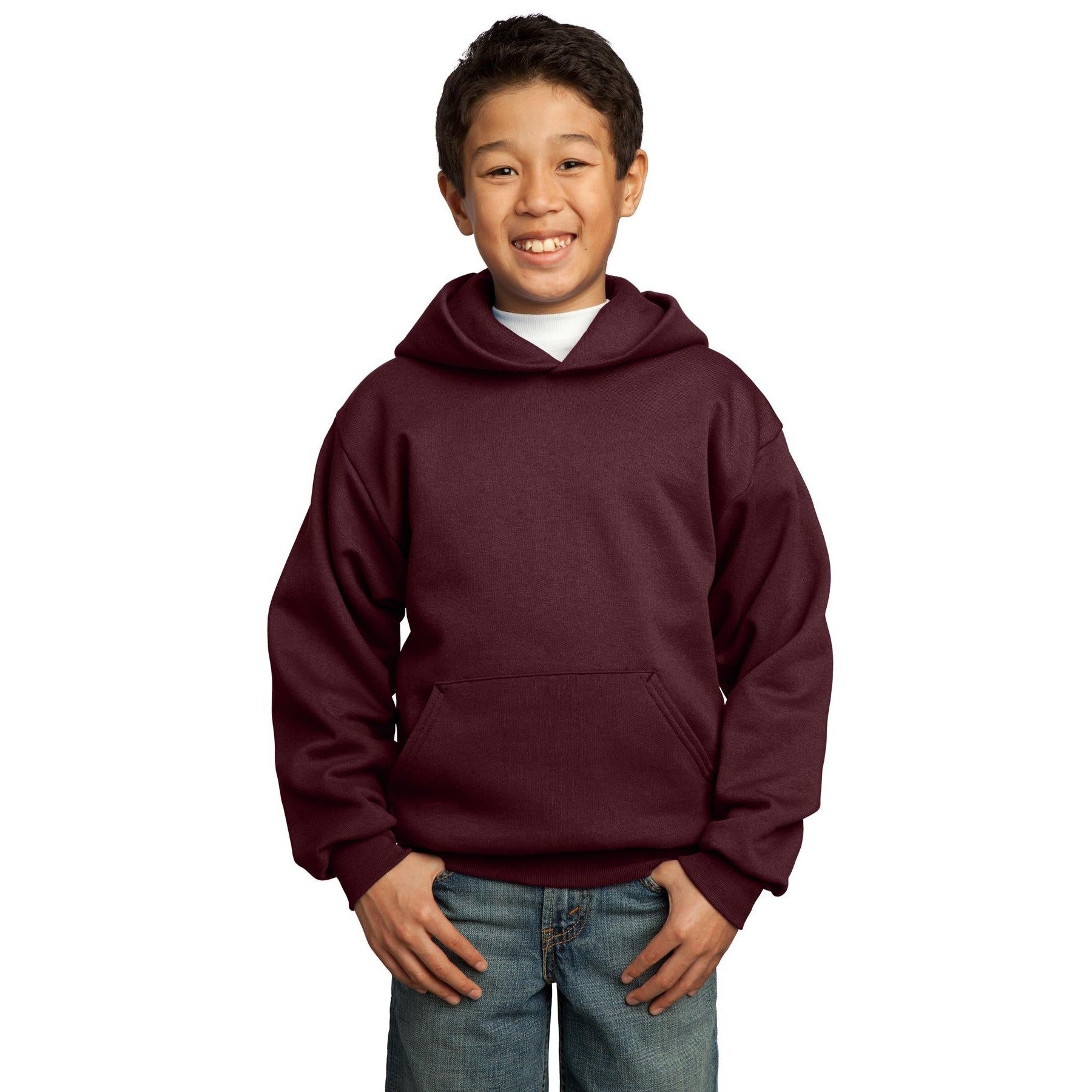 Port & Company-Port & Company® - Youth Core Fleece Pullover Hooded Sweatshirt. PC90YH-MedTech-15